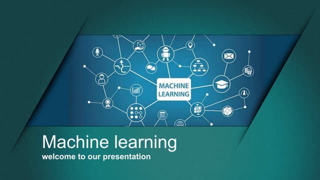 Machine learning