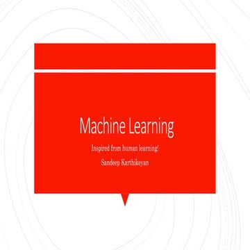 Machine learning | PPTX