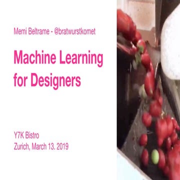 Machine Learning for Designers