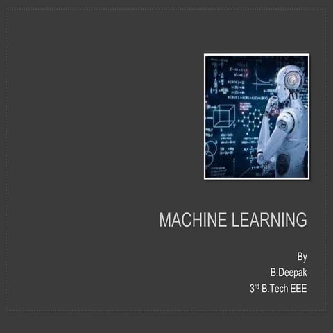 Machine learning | PPT