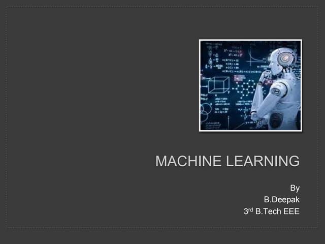 Machine learning | PPT