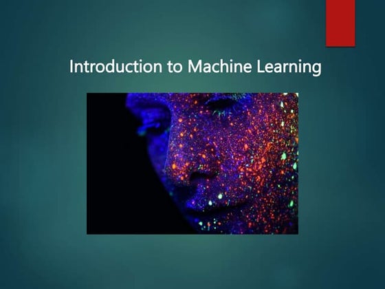 Machine Learning ppt.pptx | Technology Industry | Industries
