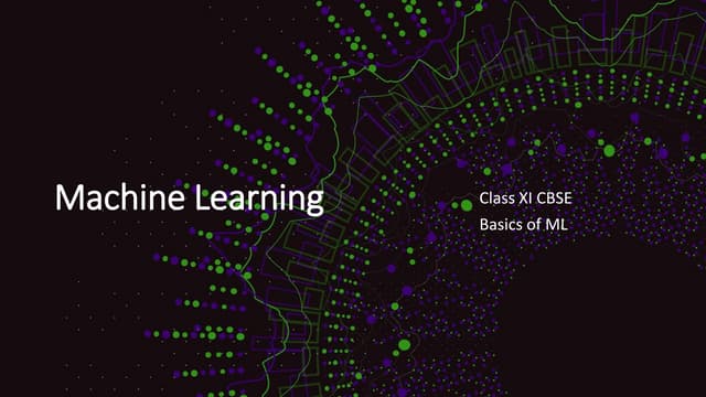 Machine Learning