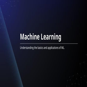 Machine Learning.pptx all basics are covered | PPT