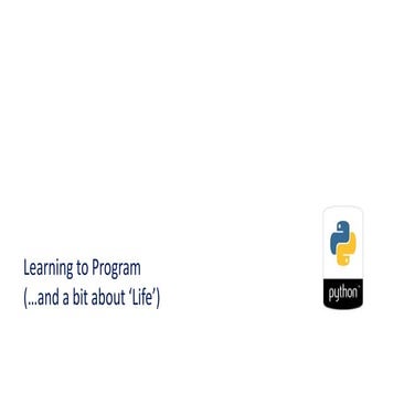 Machine learning session3(intro to python) | PPT
