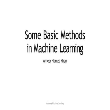 Machine Learning - Some Basic Methods.pptx