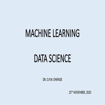 Introduction to Machine Learning Techniques | PPTX