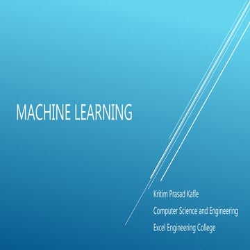 Machine Learning Introduction | PPT