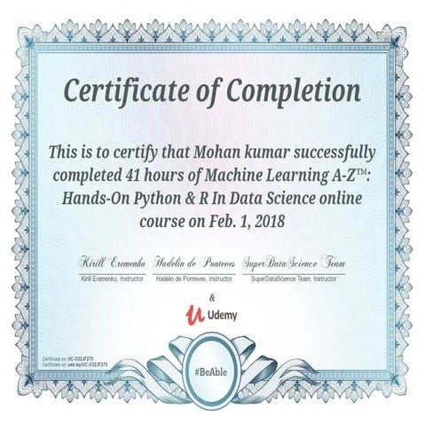 Machine learning a z with python and r | PPT