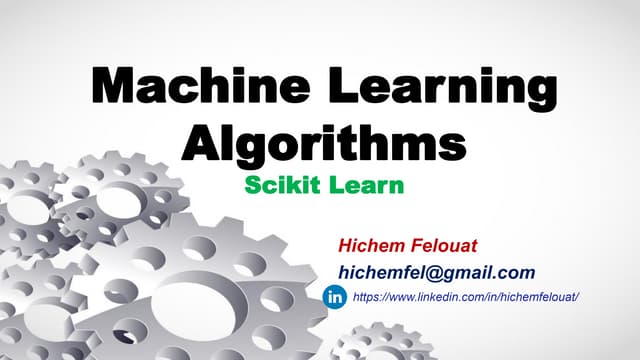 Machine Learning Algorithms