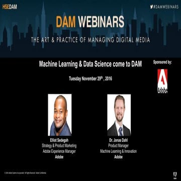 Machine Learning & Data Science come to DAM | PPT