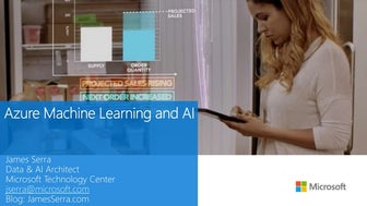 Machine Learning and AI
