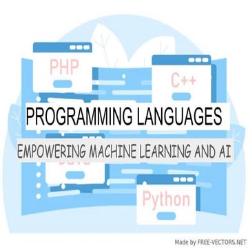 Different programming language used in ML and AI | PPT
