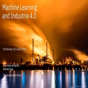 Machine Learning and Industrie 4.0