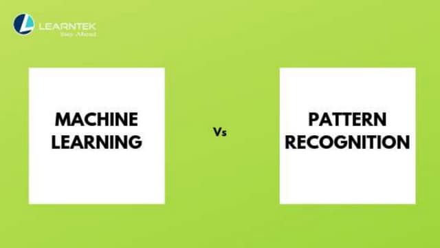 Machine learning and pattern recognition