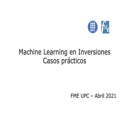 Machine Learning en Inversiones 20210414 | PDF