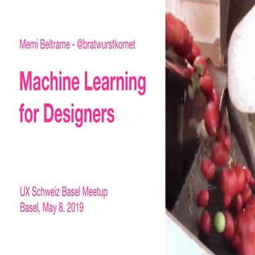 Machine Learning for Designers