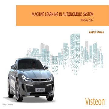 Machine learning and Autonomous System | PPT
