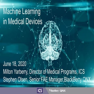 Machine Learning in Medical Devices Webinar | PDF