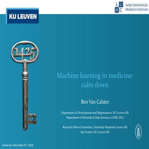 Machine learning in medicine: calm down