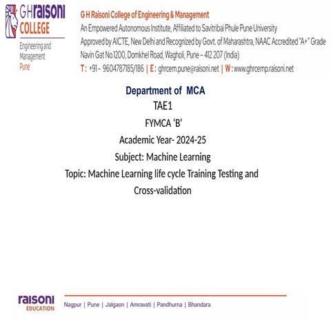Machine Learning life cycle training testing cross validation.pptx