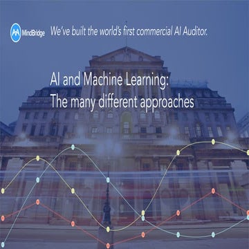 AI and Machine Learning: The many different approaches