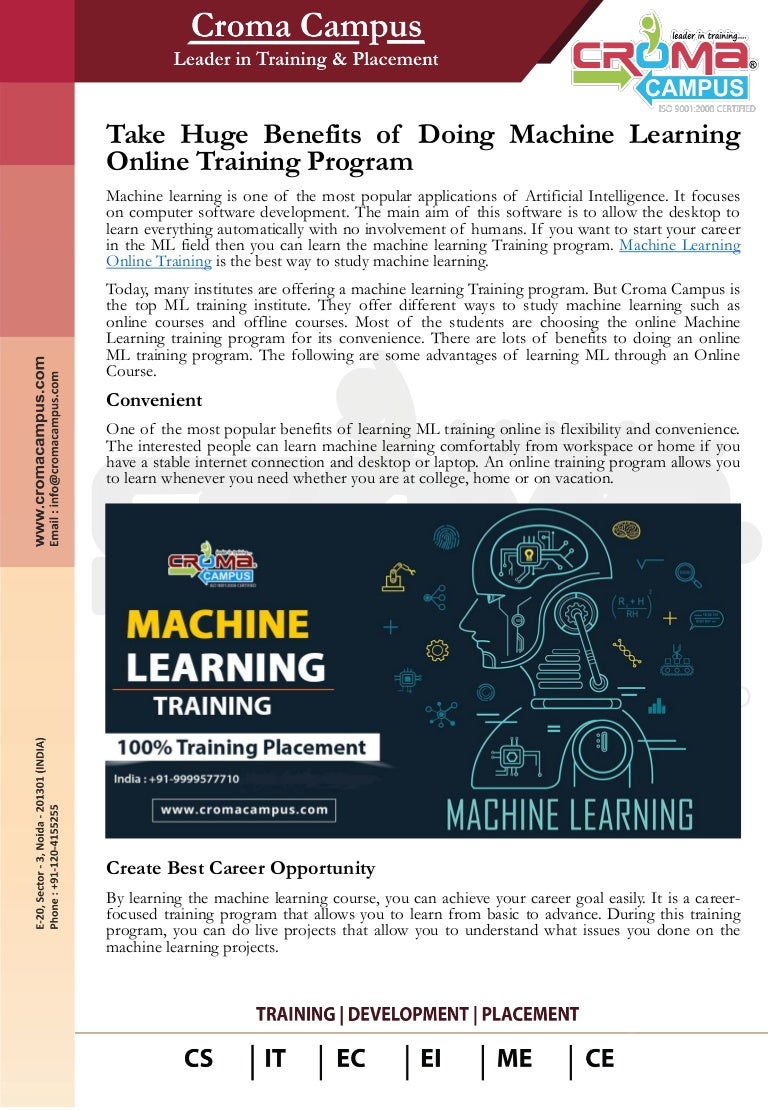 machine learning online training
