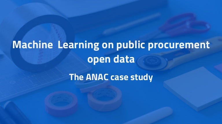 open data for machine learning