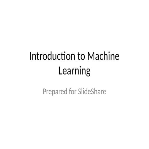 Comprehensive Introduction to Machine Learning Concepts and ...