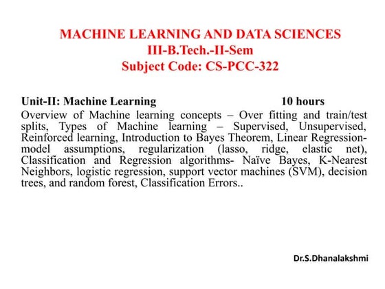 Machine learning ppt | PPT