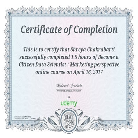 Citizen Data Scientist : Marketing perspective Certification | PDF