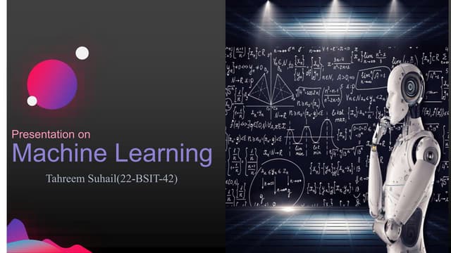 machine Learning & types of Machine Learning.pptx | Artificial ...