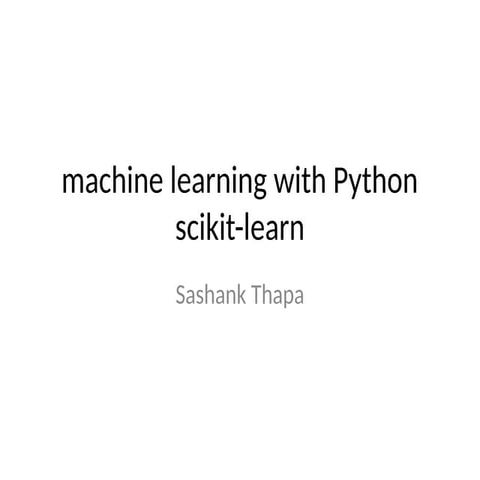 Machine Learning With Python Trick Stones Into Thinking