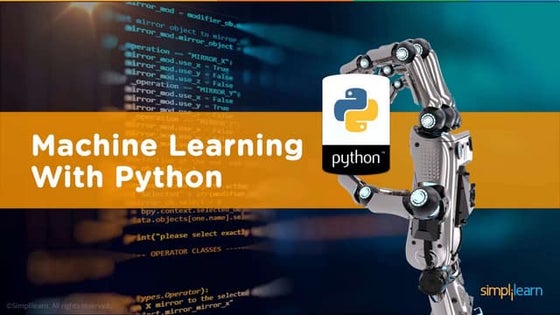Intro To Machine Learning in Python | PPT