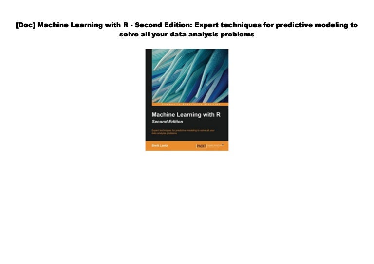 machine learning with r second edition