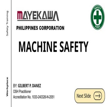 Machine Guarding, Safety Maachine Safety | PPTX