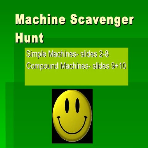 Machine scavenger hunt2