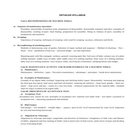 Machinetool reconditioning   chockalingam