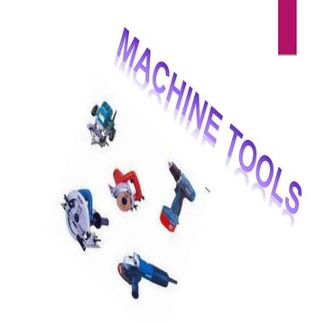 Machine tools(drilling machine)