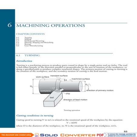 Machining | PDF