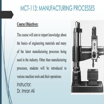 "Fundamentals of Machining Processes in Manufacturing"