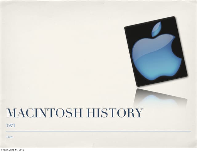 Mac history