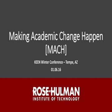 Making Academic Change Happen - Craig Downing and Matt Lovelll