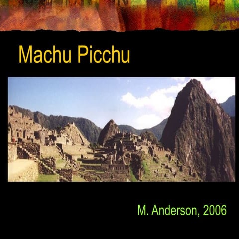 Machu picchu