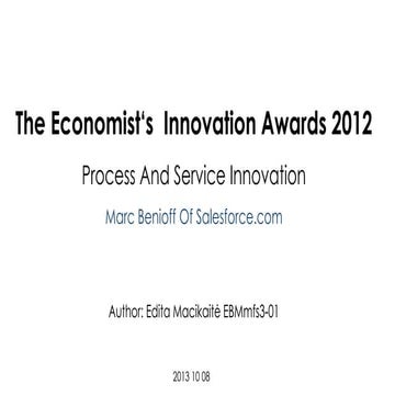 Economist awards 2012 - Cloud computing
