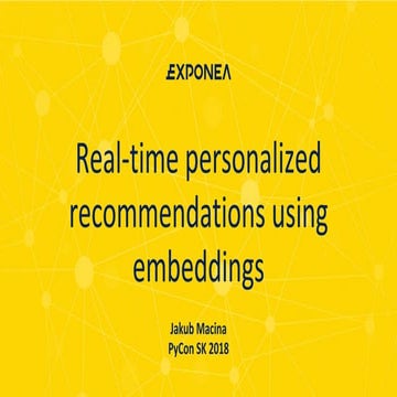 Real-time personalized recommendations using product embeddings