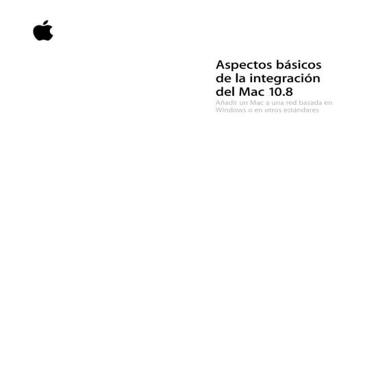 Aspectos básicos de la integración del Mac 10.8