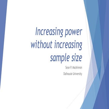Increasing Power without Increasing Sample Size