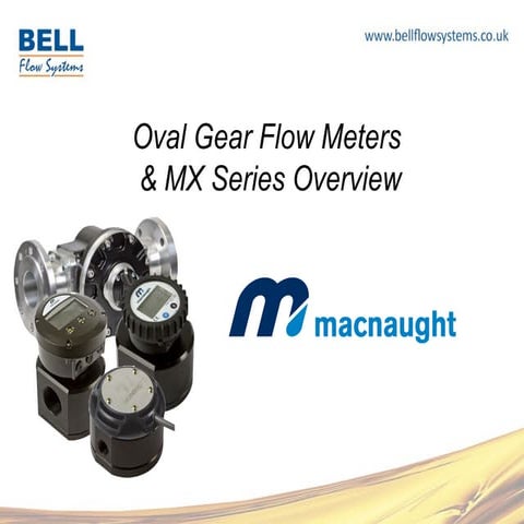 Macnaught MX Series of Oval Gear Flow Meters