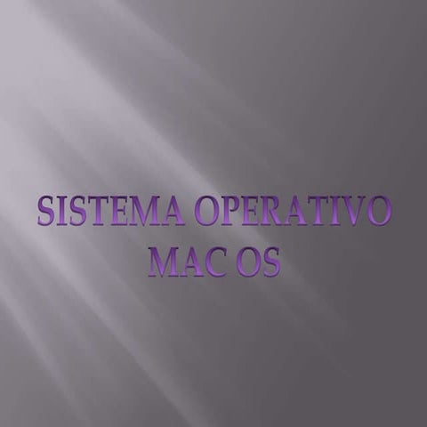 Mac os